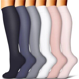 Copper Compression Socks for Women and Men(6 Pairs)-Best Support for Running